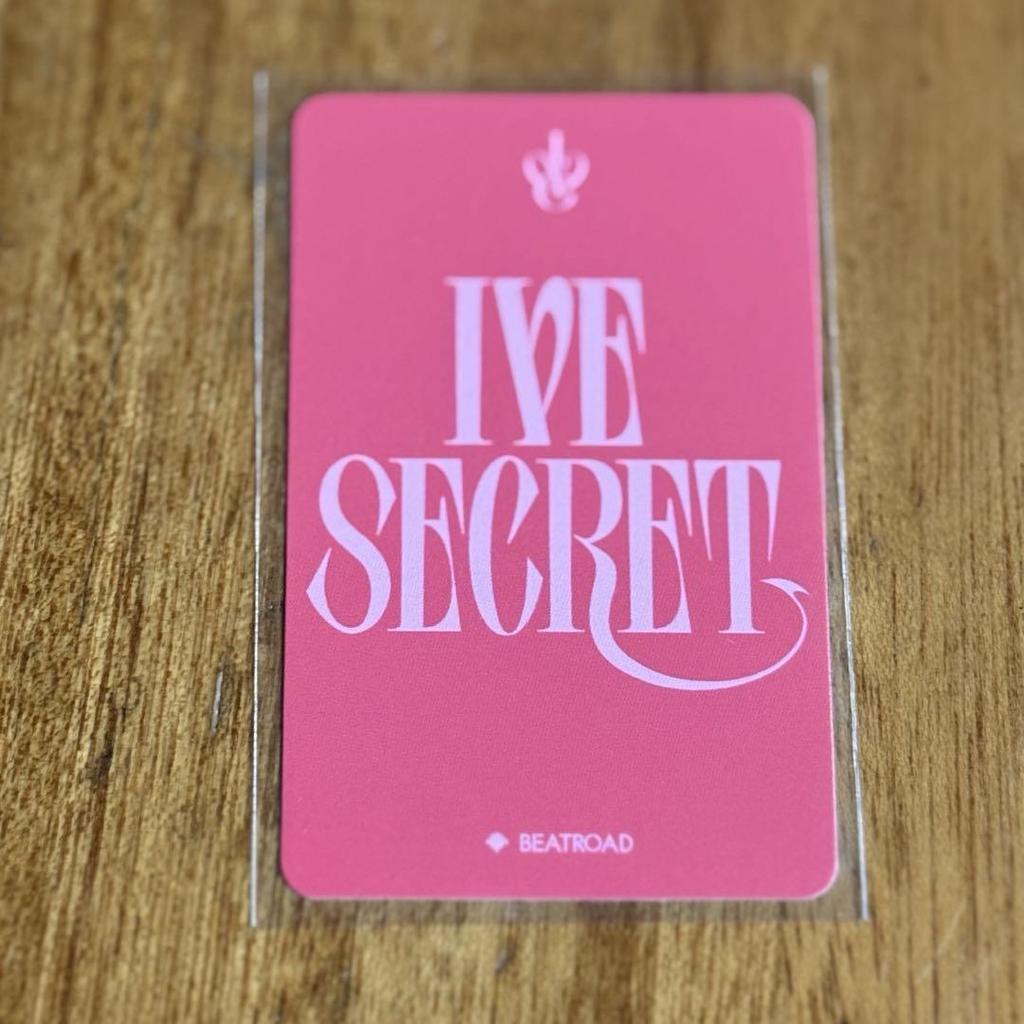 [USED] IVE Ray IVE SERCRET BEATROAD Lakidro Bonus Trading Card
