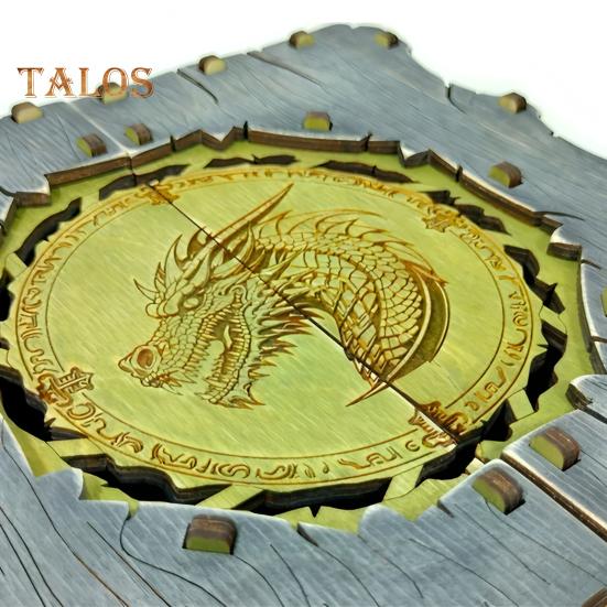 Dragon Pattern Storage Box Wooden Jewelry Box Handcrafted Vintage Art Storage Box Gift for Collectors Dragon Enthusiasts