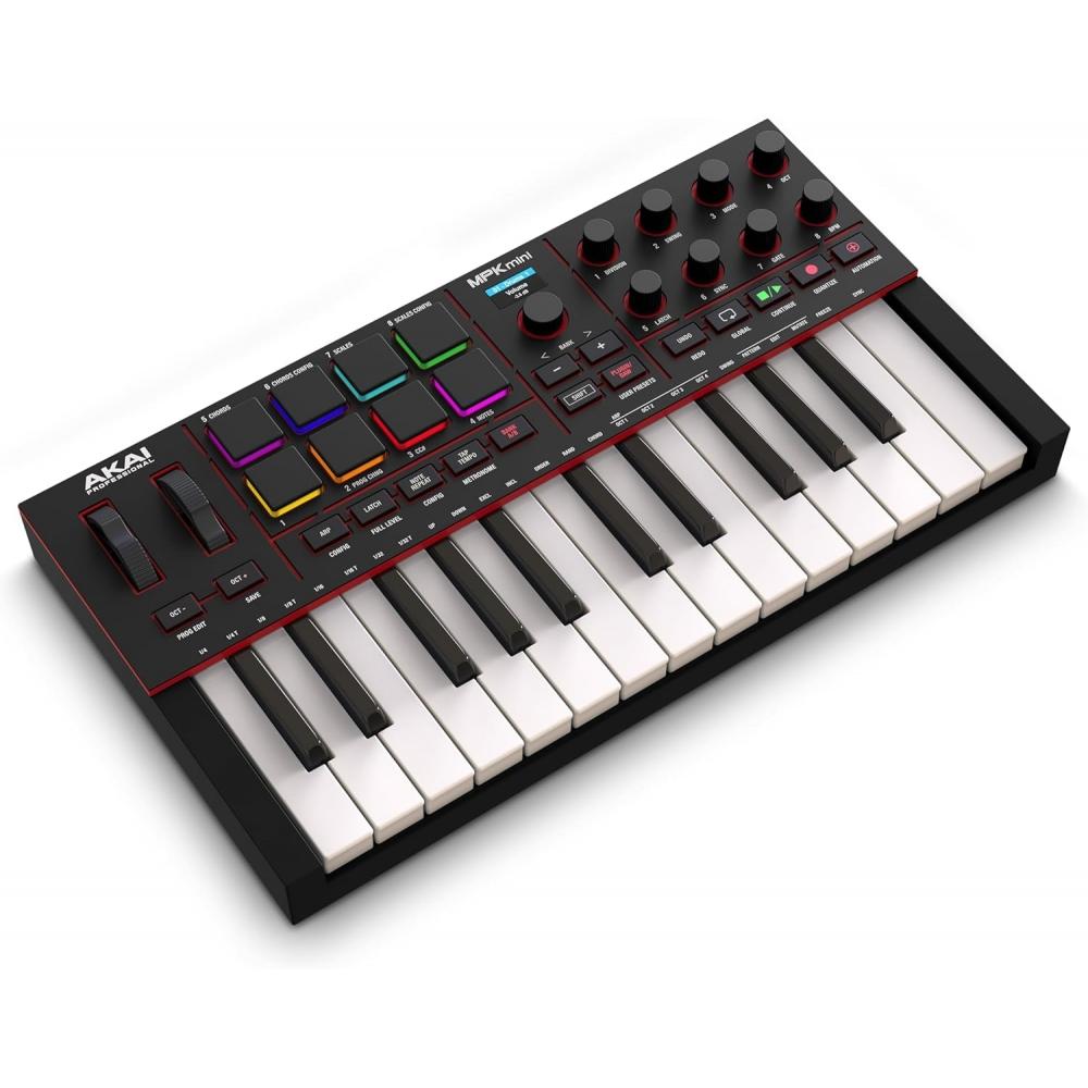 Akai Professional Mpk Mini Iv Usb C Midi Keyboard Controller mpC Drum Pads 360