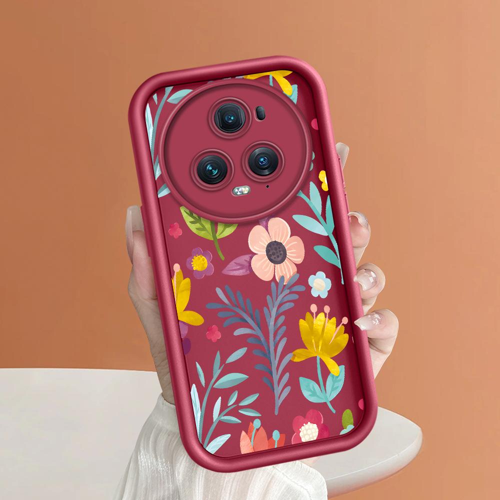 

Мягкий силиконовый квадратный чехол с рисунком лестницы для телефона, полное покрытие, противоударный защитный резиновый чехол для камеры для Huawei Honor Honor 50 SE темно-красного