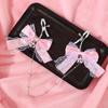1Pairs Lace Butterfly Knot Bell Nipple Clamps Adult Toy With Chain Sexy Teasing Accessory Polyester Fabric Cute Girl Style
