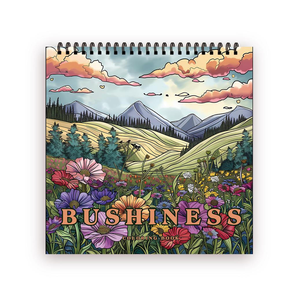 1pc, Teen Colouring Book - Field Style - 30 Sheets 8.3x 8.3in Suitable for Stress Reduction, Emotional Relaxation, Christmas Hal