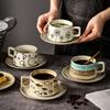 Zestaw Vintage Ceramicznych Kubków do Kawy Kreatywny Retro Domowy Kubek do Herbaty Japoński Styl Wysoka Estetyka