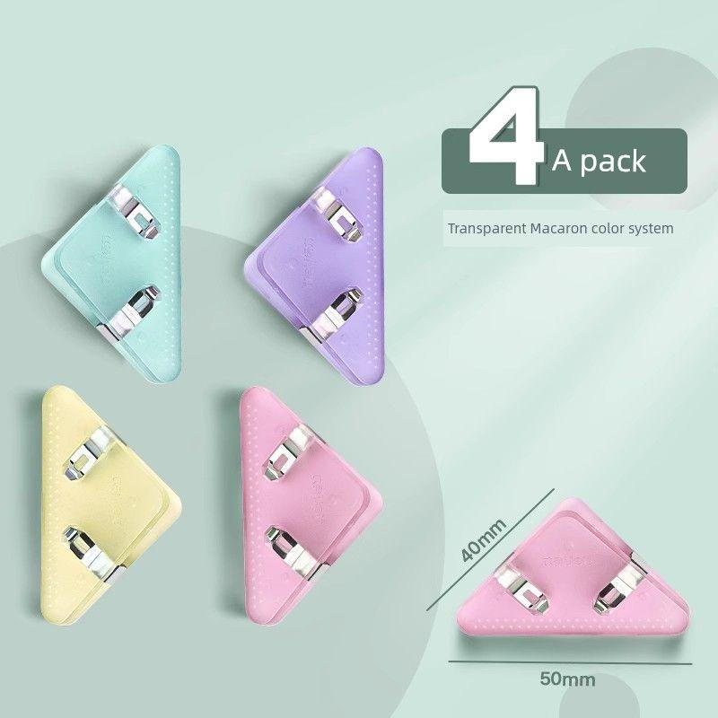 

Clip Color Metal Bill Ticket Holder Large Stationery Big Clip Document Voucher Binding Holder Small Size Test Paper Strong Iron Clamp Office Supplies [Morandi Color Series] Triangular Folder