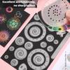 22Pcs/Set Spirograph Drawing Tools - Geometric Roulette Ruler, Educational Painting Puzzle Toy, Creative Art Learning Kit