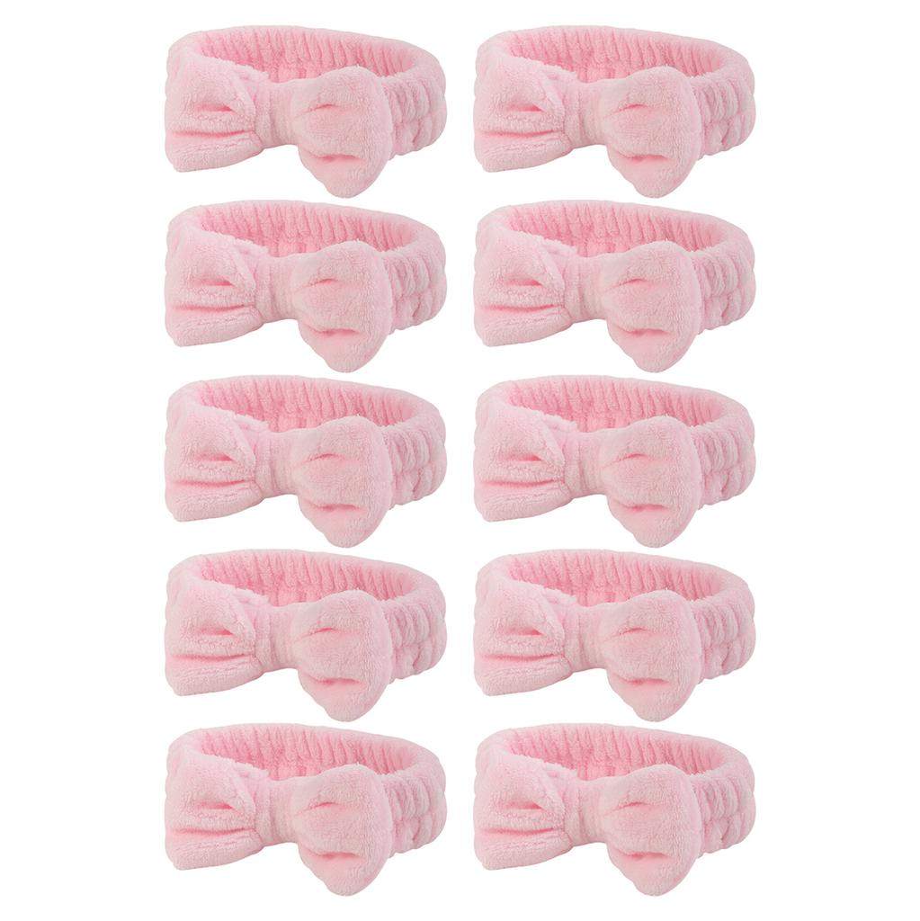 Bow Headband Wristband Set Towel Elastic Soft Washing Face Shower Make up Yoga Sports Skincare Headband for Women Girls