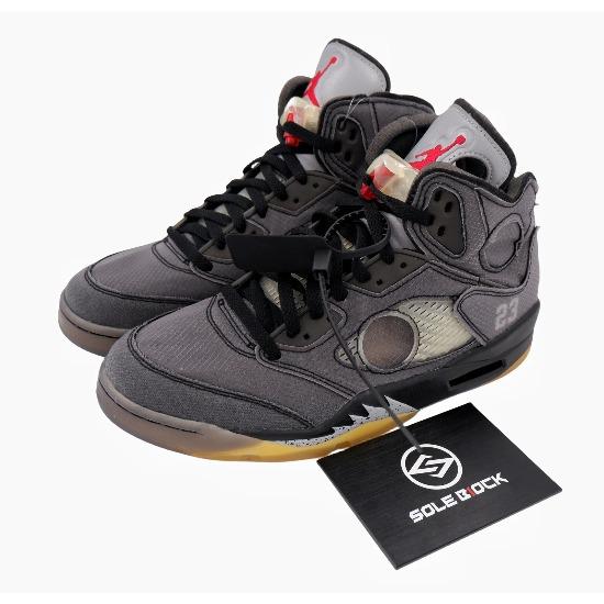 Jordan 5 Retro SP X Off-White Mid Muslin Retro Sneakers CT8480-001 Men's Sizes