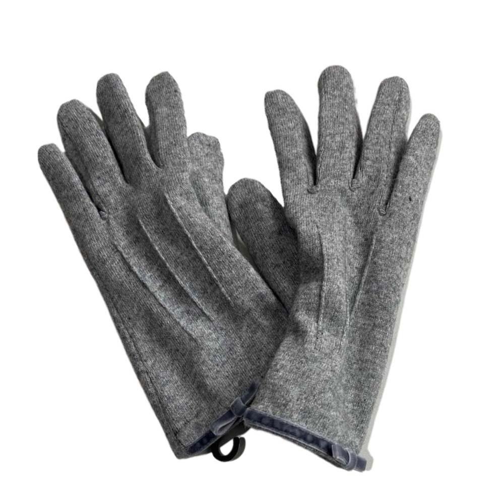 Soft Bow Anti-cold Mittens  Elasticity Finger Mittens Soft Thickened Gloves  Daily