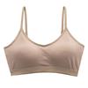 Fixed Cup One-piece Beauty Back Wrapped Chest Tube Top Cotton Gathering Bra Student Sling Sports Vest Girl Underwear