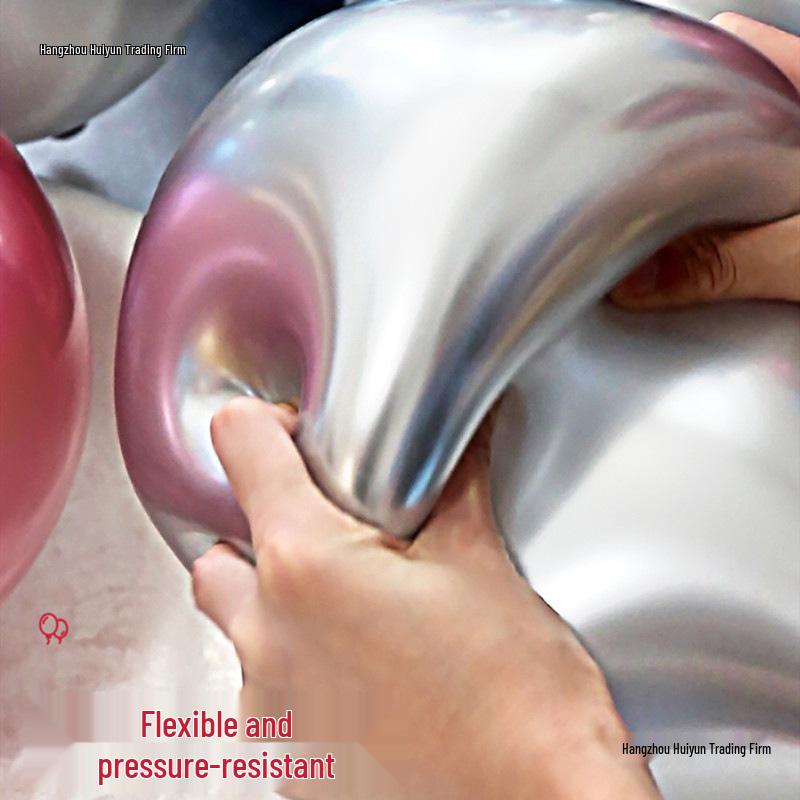 Metallic Red Gold Balloon Set for Weddings and Celebrations