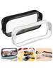 2 Stück Transparente PVC Reißverschluss Stifttasche Toilettenartikel Prüfungsstift Bleistifttasche Etui Reisegepäck Make-up Kosmetiktasche (Schwarz und weiß)