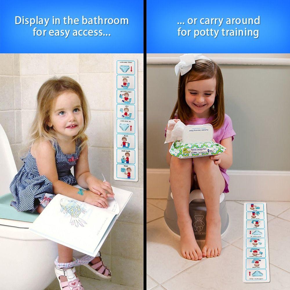 Toddler Training Kids Toilet Planner Life Skills Toilet Learning Aid  Potty Training