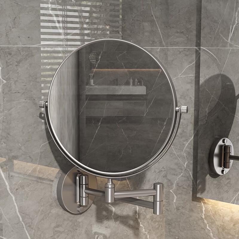 Huejia Foldable Wall-Mounted Bathroom Makeup Mirror