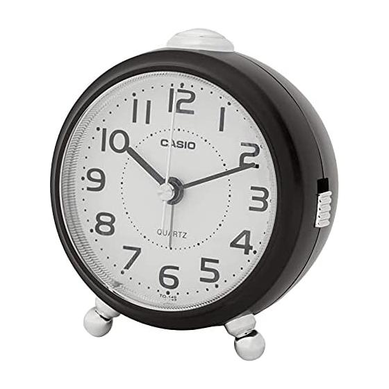 CASIO Alarm Clock Table Clock Dark Brown Brown Analog Small Snooze Light TQ-149-5JF