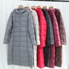 Autumn and winter new down jackets women's light and thin medium and long knee-slim fashion versatile hooded jacket