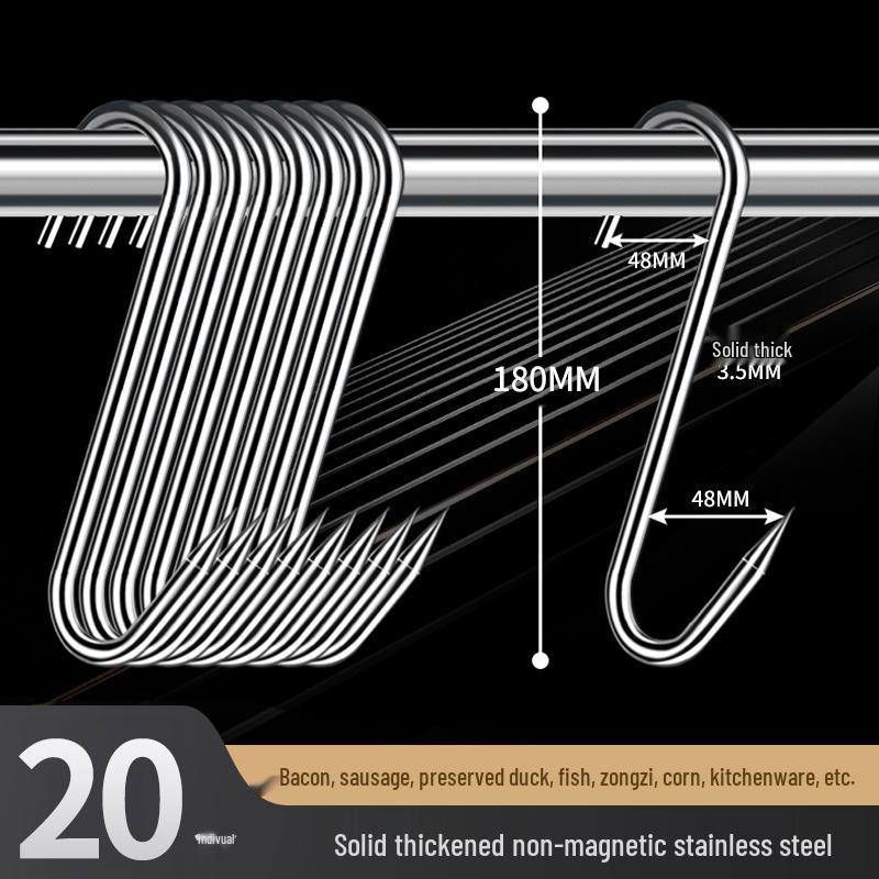 

Утолщенный крюк из нержавеющей стали для сушки бекона и колбасы