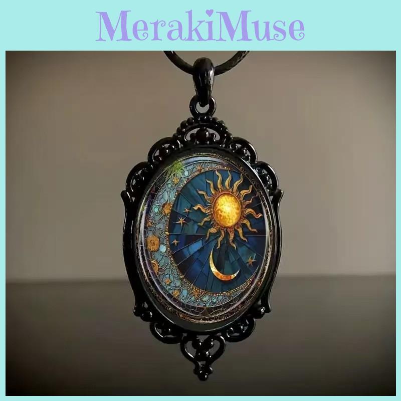 Gothic Raven Cross Pendant Necklace With Alloy Material For Halloween Costume Accessory