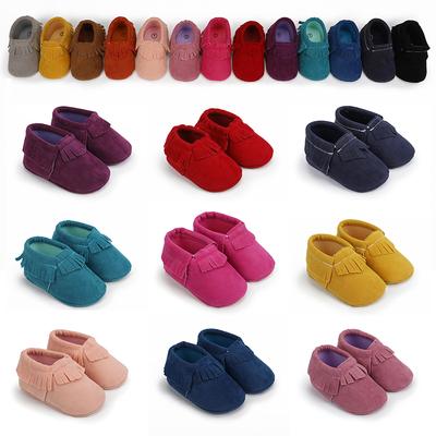 Baby Shoes Newborn Infant Boy Girl First Walker Suedu Cotton Sofe Sole Princess Fringe Toddler Baby Crib Shoes Casual Moccasins