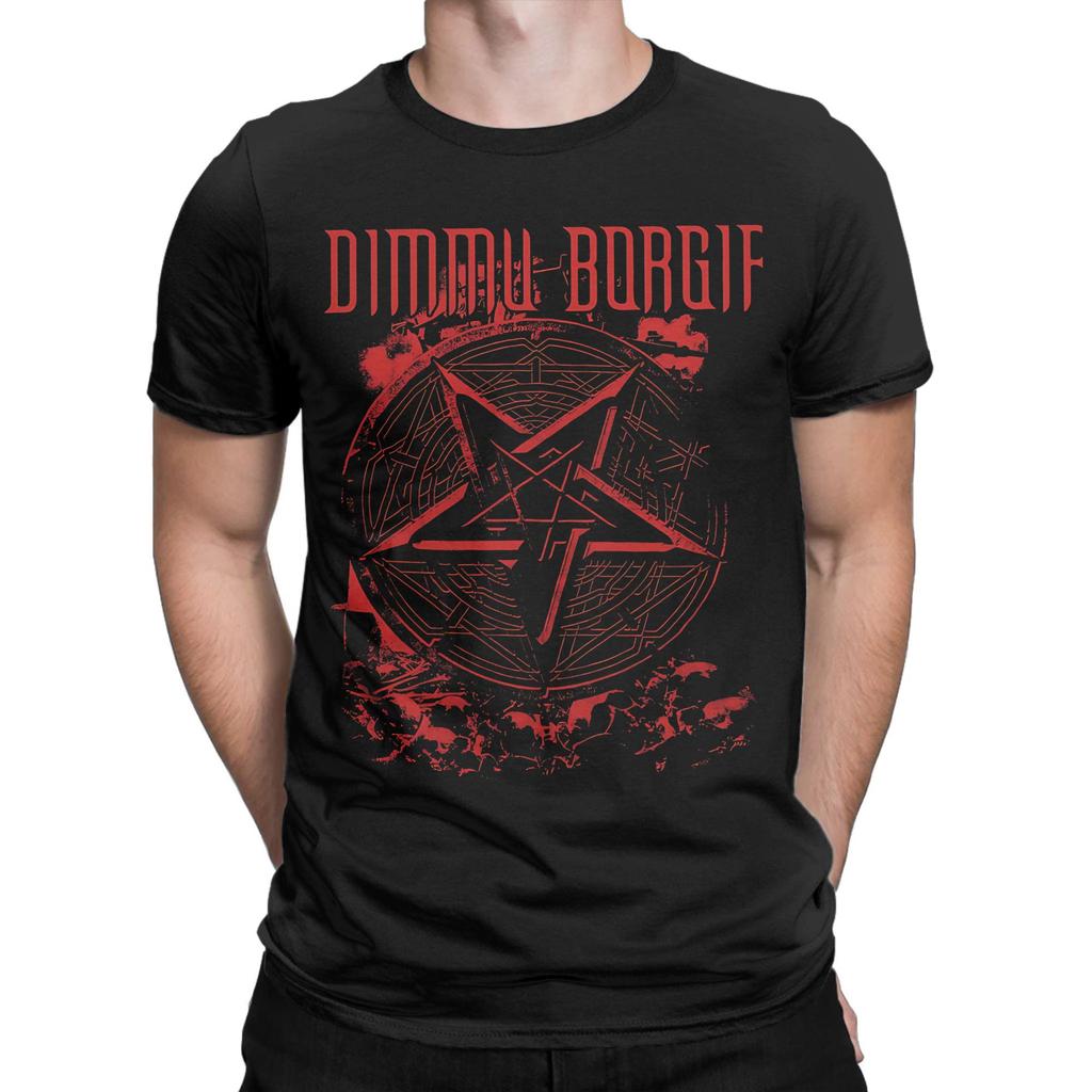 Dimmu Borgir Black Metal Band Outfit Unisex T Shirts Cotton Tee Fashion  T-shirt Clothing