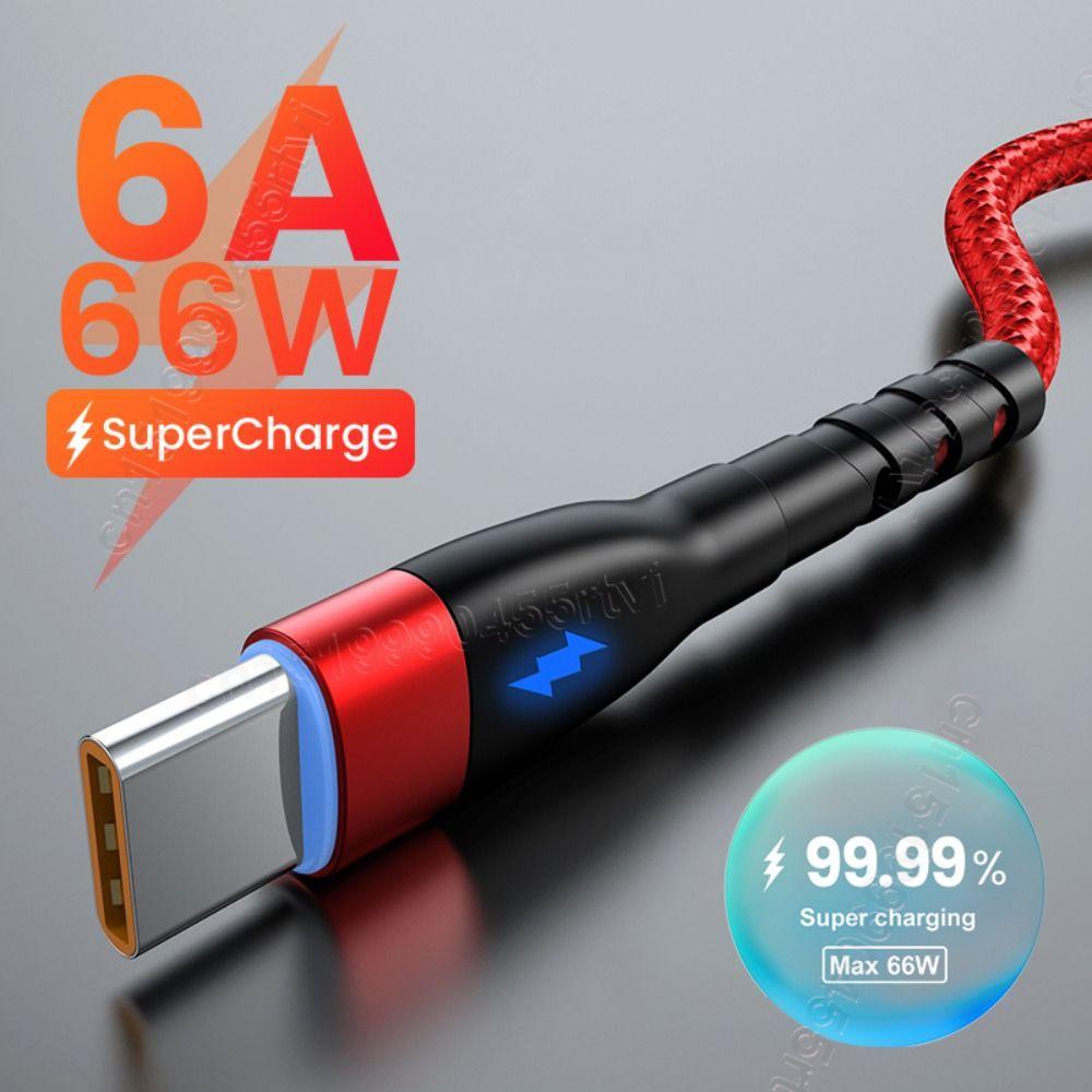 

C Charger Cable Phone Accessories Nylon Data Cable Fast Charging Cable Data Cord USB Type C Cable