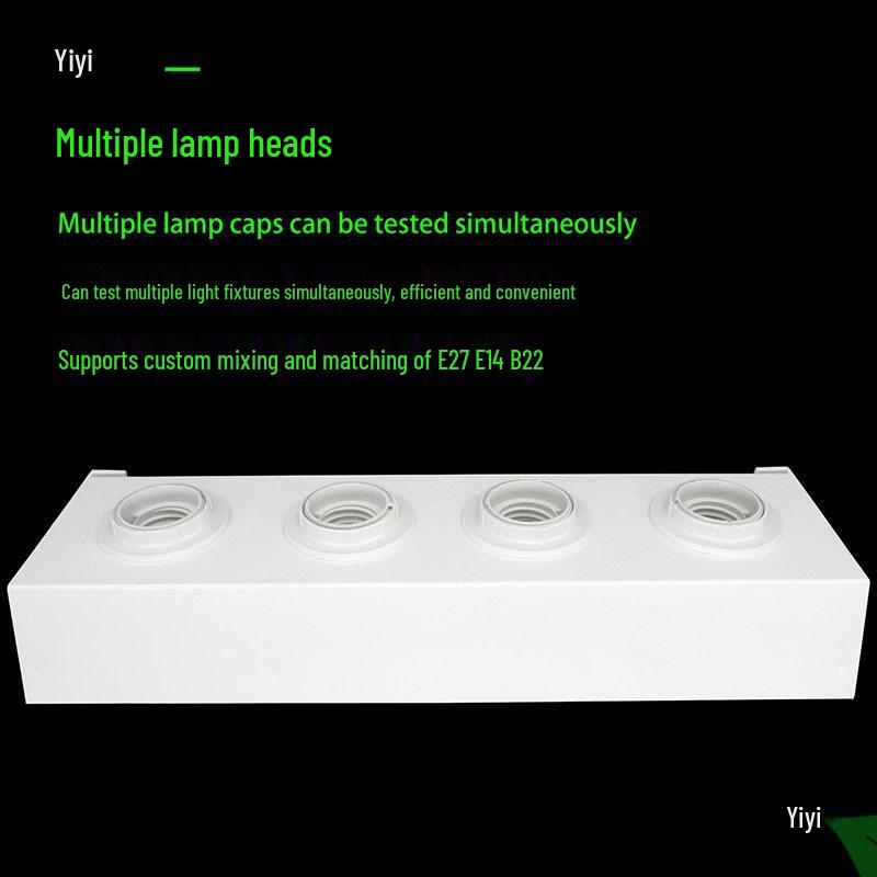 LED Bulb Test Stand and Display Rack with E27, E14, and B22 Bayonet Screw Bases for Lamp Decoration.