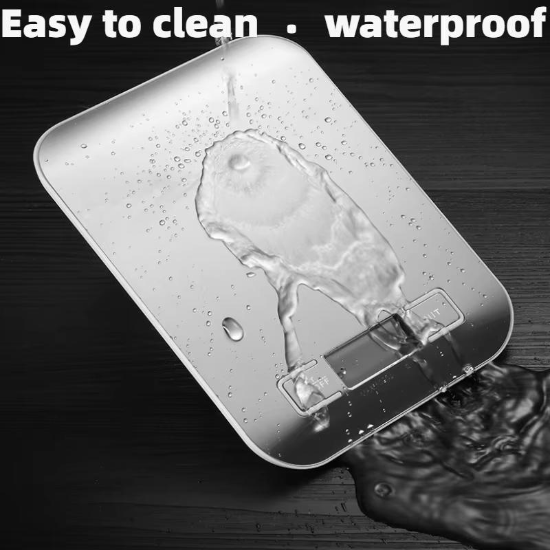 5kg/1g Multifunction Electric Digital Kitchen Food Scale LCD Display, High Precise Waterproff Measuring Scale Stainless Steel