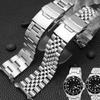 22mm Diving Steel Metal Strap for Casio Duro Mdv107-1A MDV106-1A Watch Wristband Bracelet Watchband Replacement Parts 3 Styles