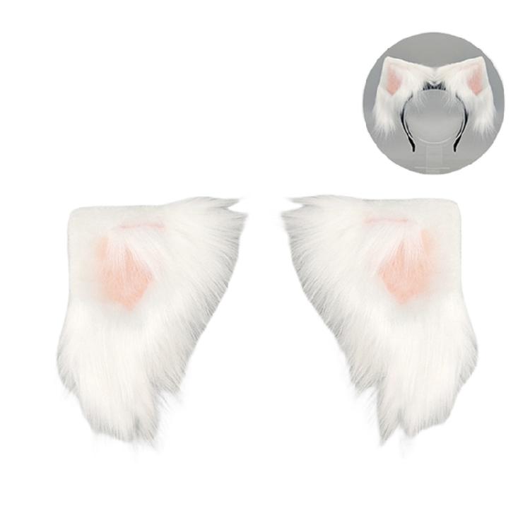 Electric Cats Foxes Ears Hairhoop Headwear Christmas Halloween Cosplay Costume Rechargeable Animal Ears Headbands Gift