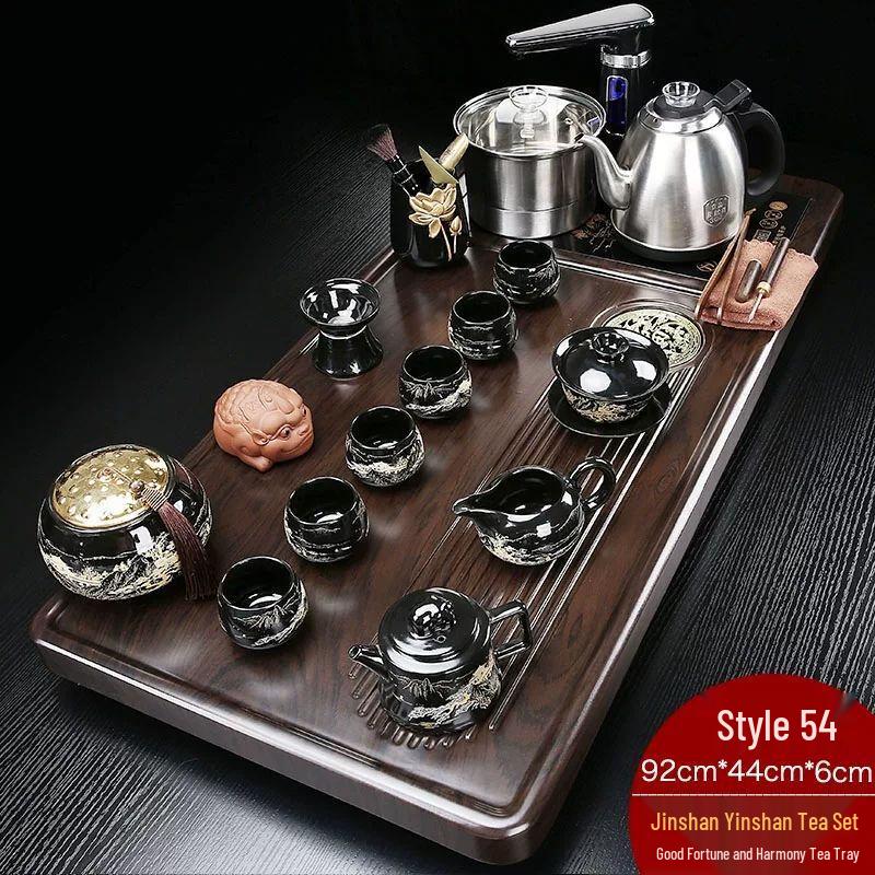 

Jiakangming Automatic Solid Wood Tea Tray Set