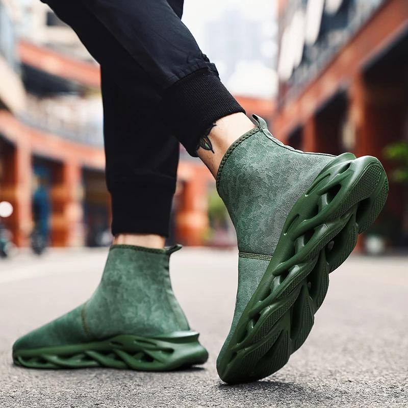 New Men's Casual Shoes, Anti Slip Men's Ankle Shoes,Plus Size 47 Fashionable Outdoor Walking Breathable Men's Sports Shoes