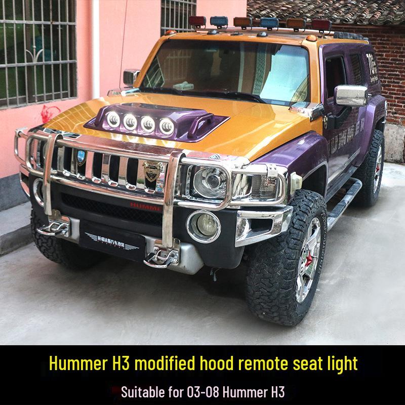 Hummer H3 Hood Scoop Spotlight & Light Kit for Exterior Accessories