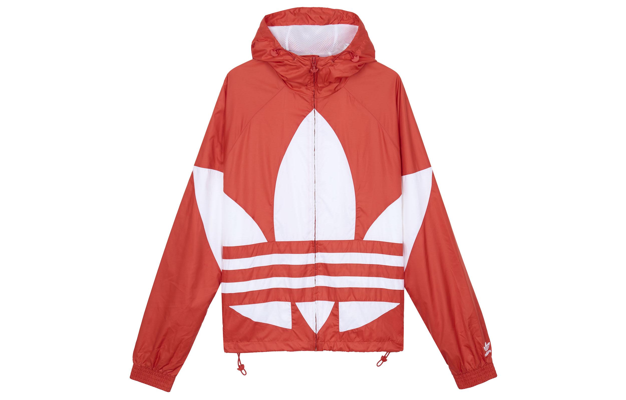 Adidas Originals Trefoil Jackets Men s Red Hooded Moderate Other FM7076 S