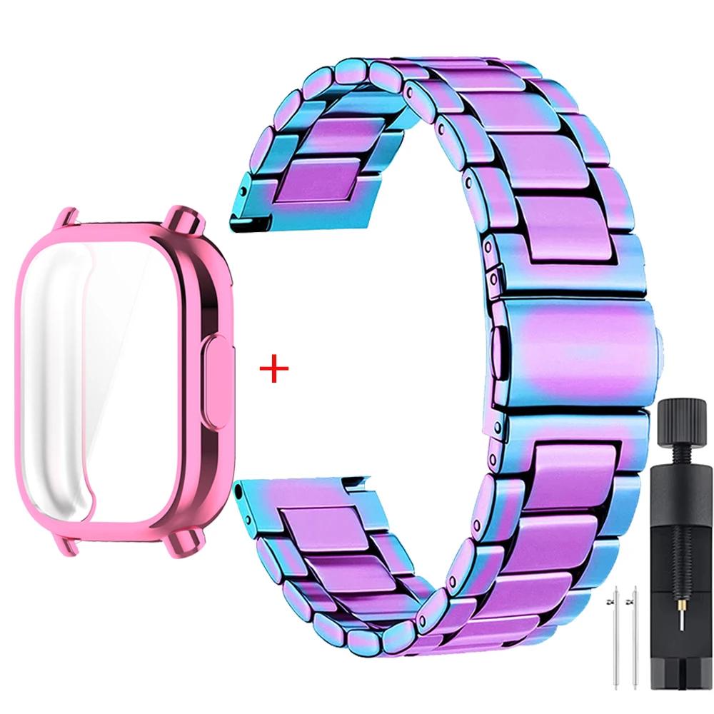TPU Case+Stainless Steel Strap For Redmi Watch 5 Active Soft Case For Xiaomi Redmi Watch 5 Lite Luxury Metal Watchband Correa