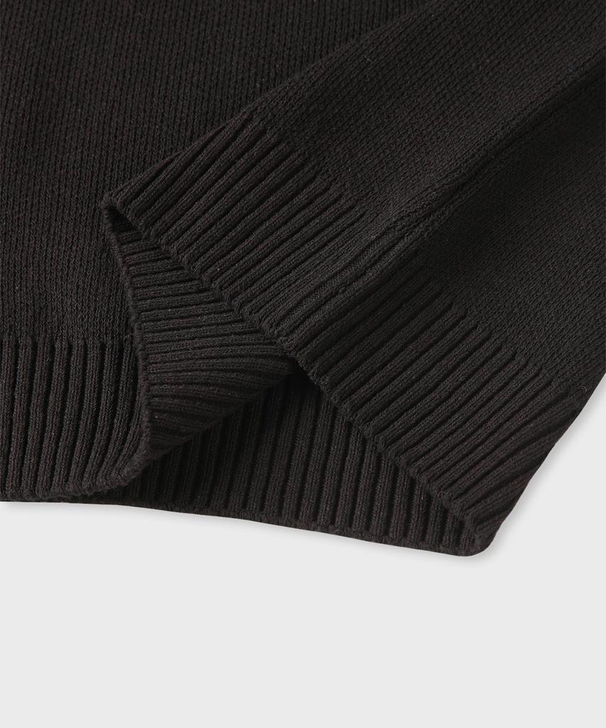 PANICALE Brown Wool Blend Pocket Sweater