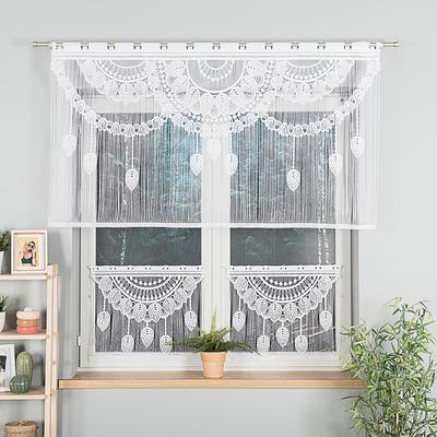MAHIKA - Ready-made Jacquard Macrame - 160x90 Cm - White