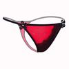 Erotic Panties Sexy Women G-String Contrast Lace Satin Thongs Seamless Thin Belt Female Lingerie Underwear Low Waist Comfortable Bikini Briefs
