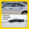 4X Glossy Black Door Handle Cover W/ Smart Key Hole For Toyota Camry 2018-2025 V