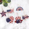 9PCS Independence Day Star Hangings Decorative Ornament Perfect for Enhancing Holidays Spirit in Homes and Party Venues