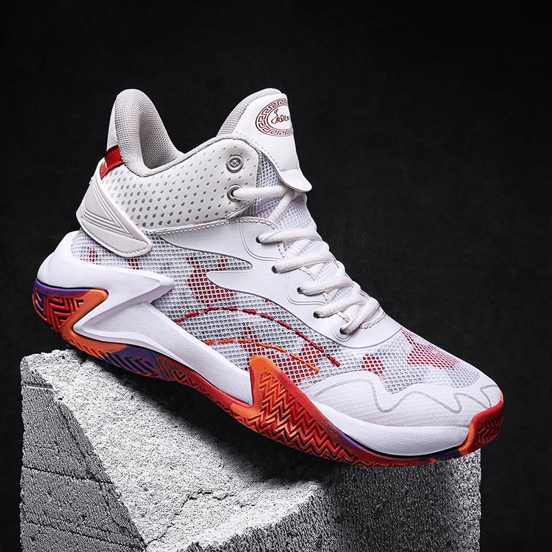 Large Size Basketball Shoes High Top Shoes Casual Fashionable Breathable Sports Shoes and Practical Sports Shoes