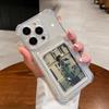 Transparent Card Holder Slot Wallet Back Shockproof Funda Bag Case For iPhone 17 16 15 14 Plus 13 12 11 Pro Max Silicone Cover