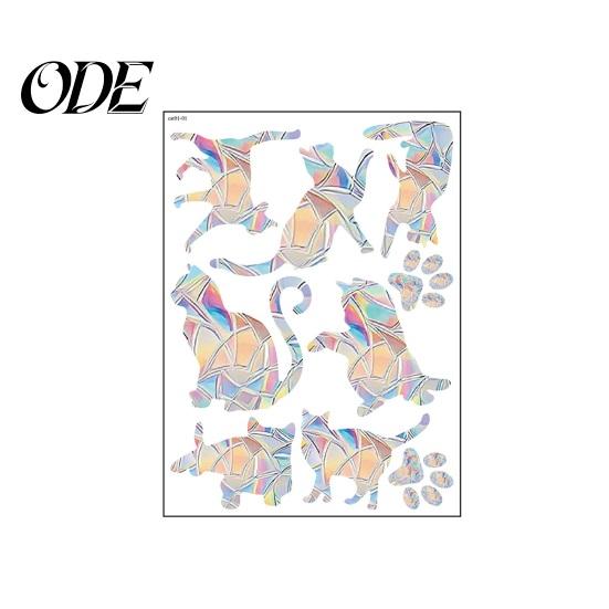 Detachable Window Sticker Butterflies Self-adhesive Rainbow Prism Suncatcher Decorate Glass Decal Home Decor Supplies