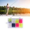 Fishing Tackle Soft Fishing Lures Set for Freshwater Saltwater Artificial Baits with Split Tail Grub Worms Jig Head Hook