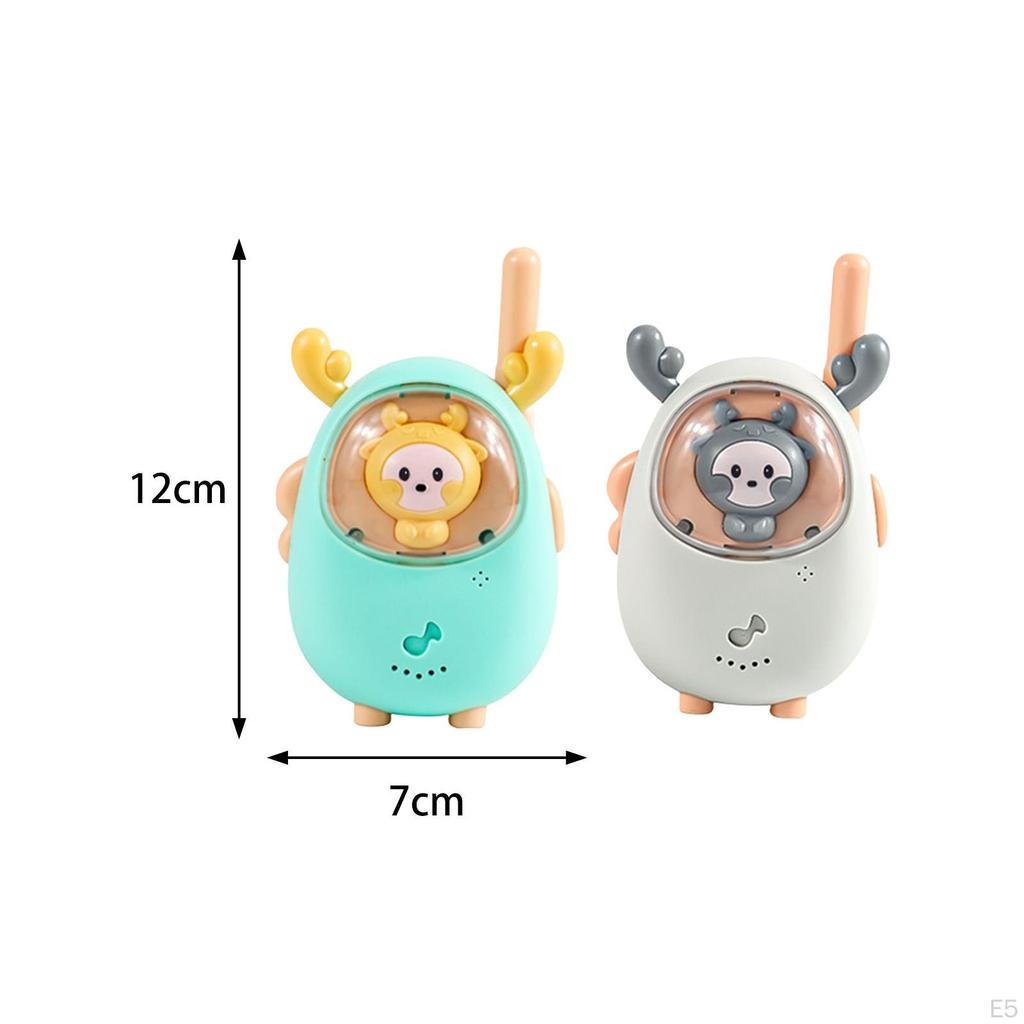 2x Walkie Talkie for Kids Portable Easy to Use Two Way Hiking Birthday Gifts 4-6 Years Old