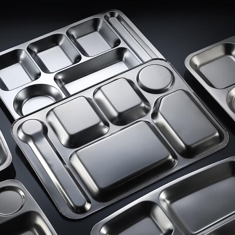 304 Stainless Steel Divided Meal Plate