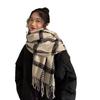 New Winter Tassel Scarf for Female Students Korean Version Versatile Thickened Warm Dual Purpose Shawl Imitation Cashmere Couple Scarf