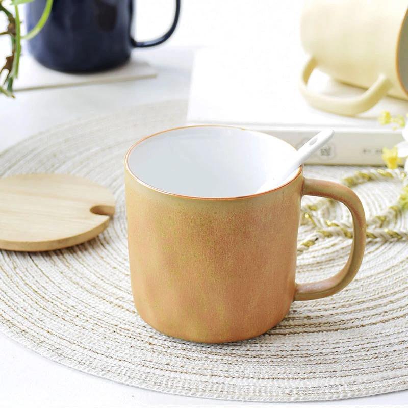 Milk Cup Mug for Coffee Macaron Color Personalized Gifts Good-looking Drinkware Porcelain Coffee Cups Coffe Ceramic Cup Gift Bar