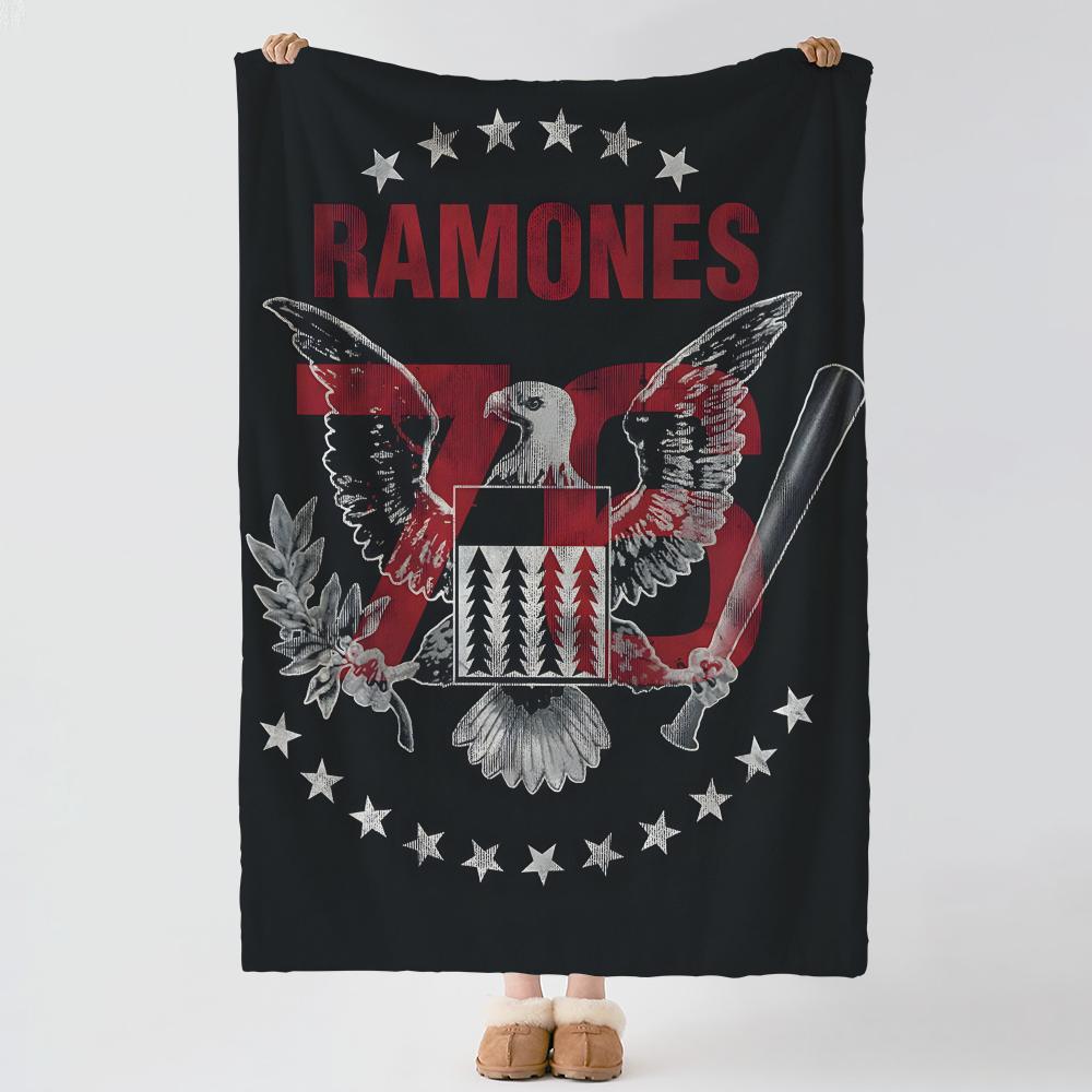 Musik T-The Ramones-s Dicke Komfort-Flanell-Decke, Mehrzweck-Nutzung Innen Außen Tägliches Nickerchen
