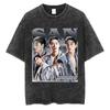 Vintage Washed Ateez Yunho Kpop Band Album 2026 TShirt Mens Women Hip Hop Loose Korean Fashion Short Sleeve T Shirt Streetwear