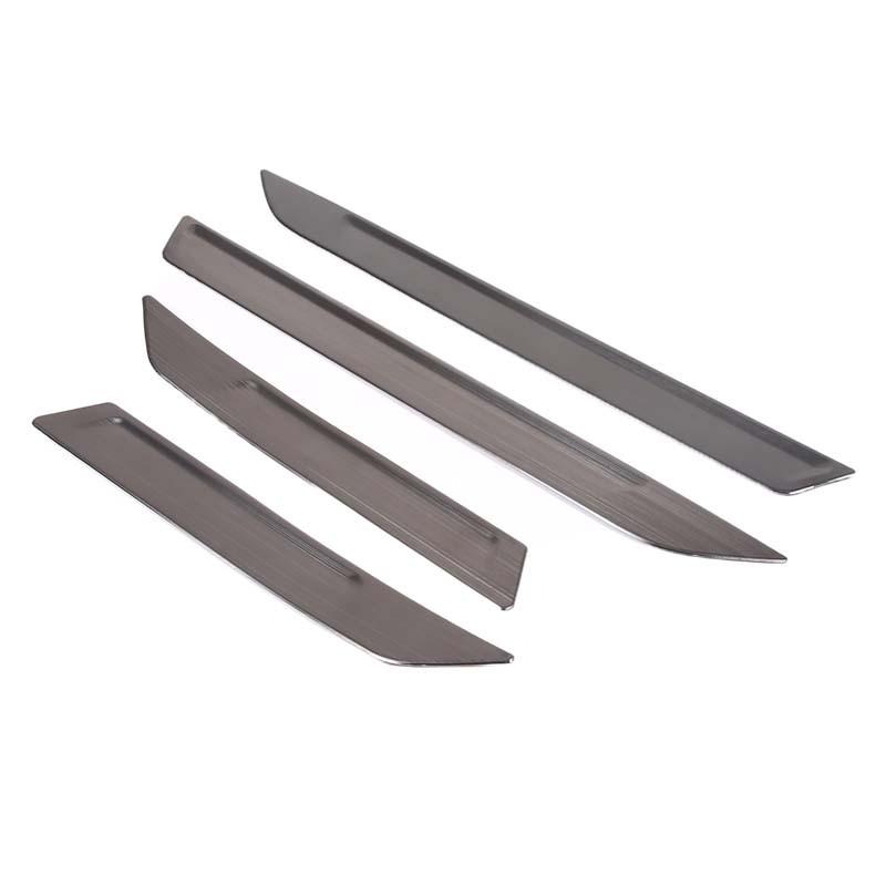 For Maserati Levante 2016-2017Stainless Steel Black Car Built-in Welcome Threshold Strip Sticker Car Protection Accessories