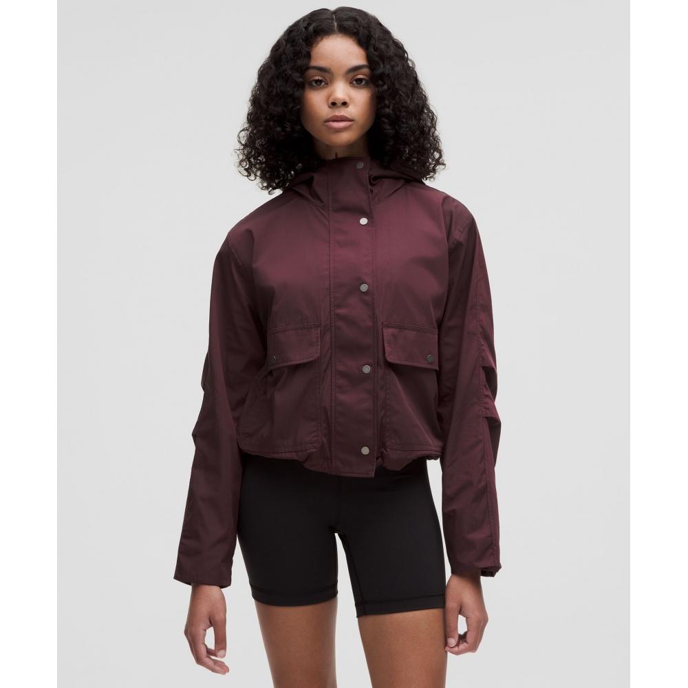 

Lululemon Cropped Utility Windbreaker Goodnight Plum XXXS
